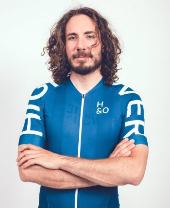 HIGH&OVER baltic blue cycling jersey