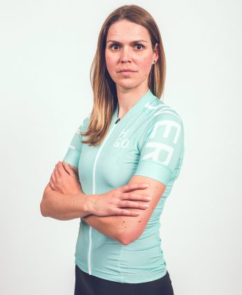 HIGH&OVER copper green cycling jersey