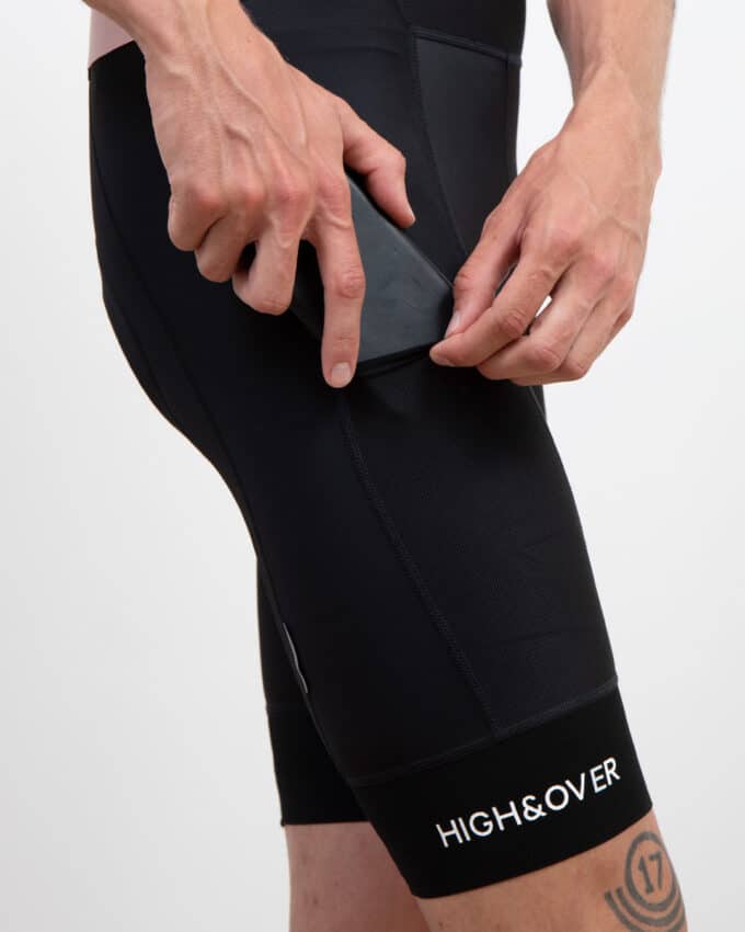 HIGH&OVER All day bib shorts with pockets